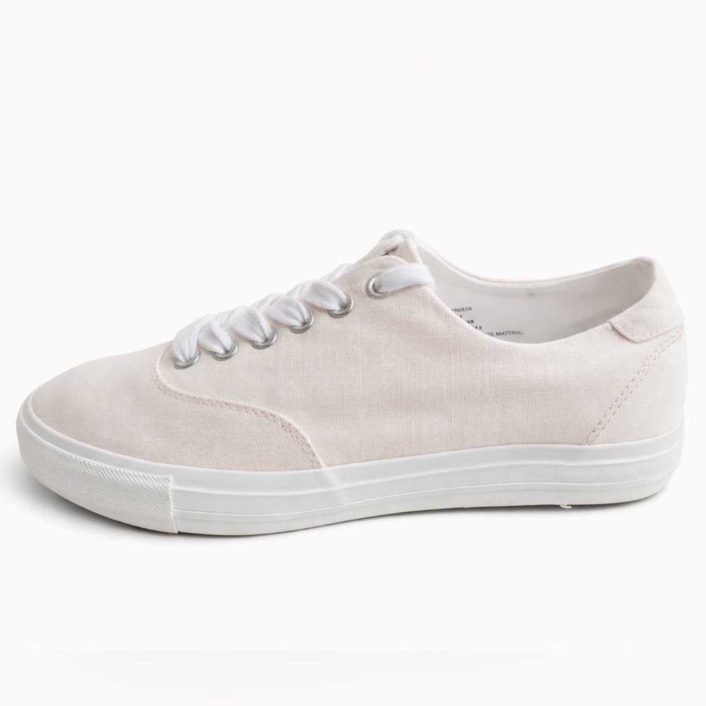 Twiggy London NEW no tags women's size 9M light pink lace up sneakers. f - Picture 2 of 5